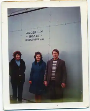 Johan Fredrik Andersen founding Andersen Boats in Middlewich