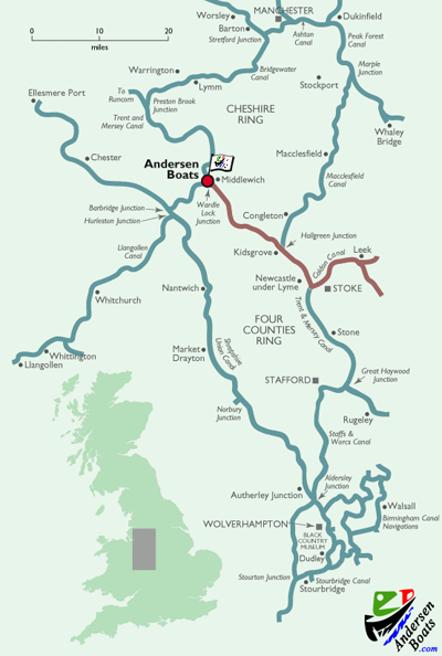 Caldon Canal Route