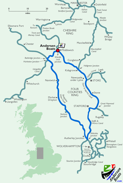 Four Counties Ring Route
