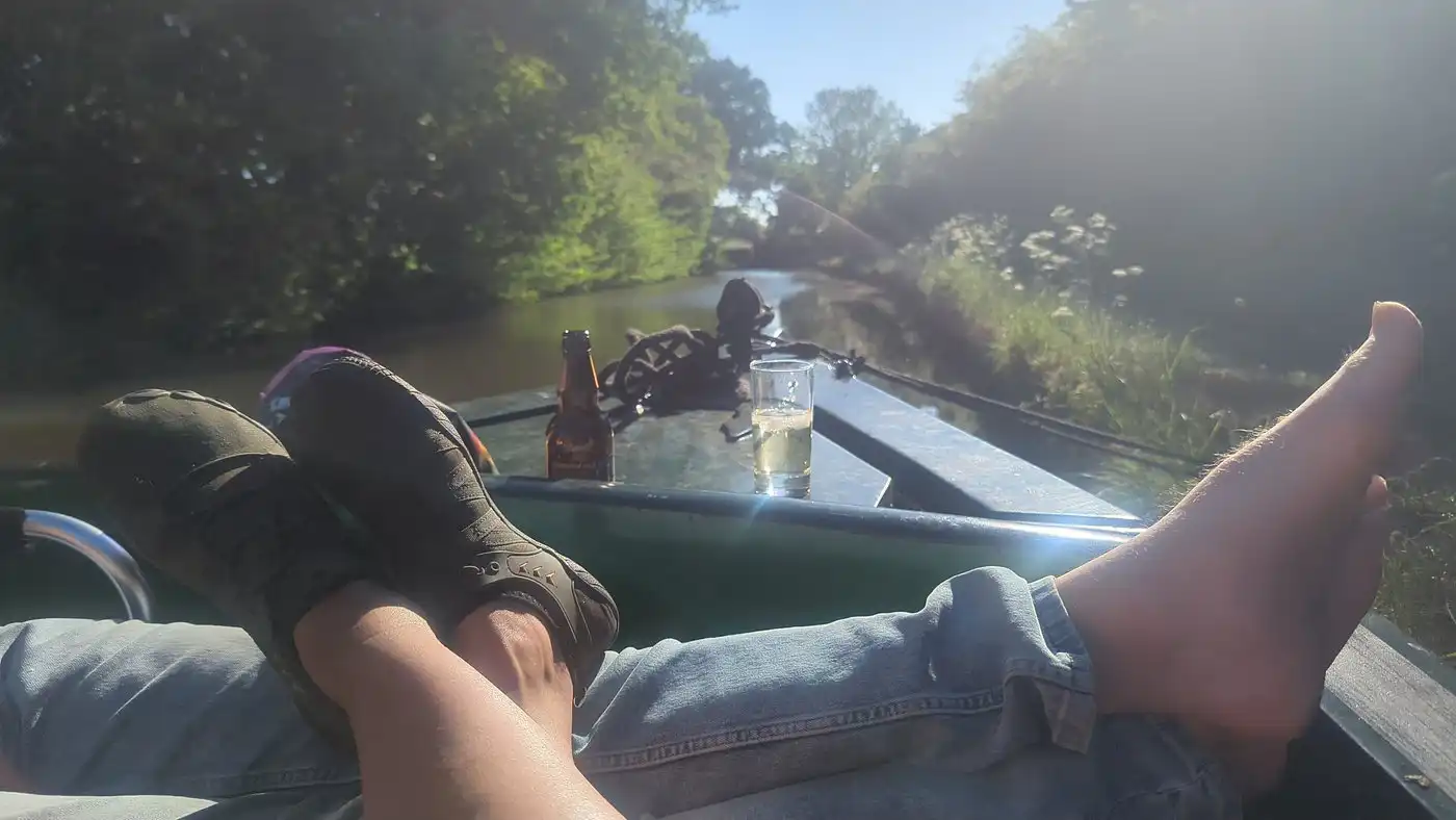 Chilled-canal-boating on an Andersen Boats holiday